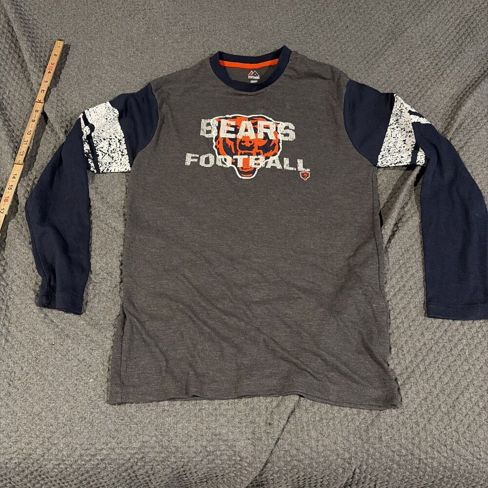 Chicago Bears Long Sleeve Shirt medium majestic